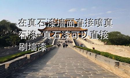 在真石漆墙面直接喷真石漆-真石漆可以直接刷墙漆