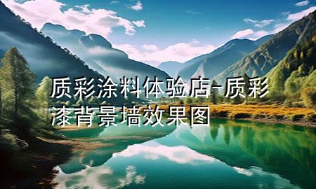 质彩涂料体验店-质彩漆背景墙效果图