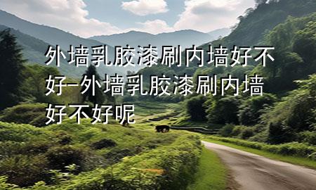 外墙乳胶漆刷内墙好不好-外墙乳胶漆刷内墙好不好呢