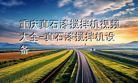重庆真石漆搅拌机视频大全-真石漆搅拌机设备