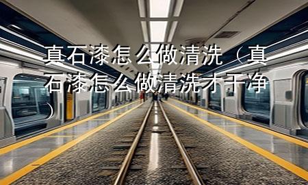 真石漆怎么做清洗（真石漆怎么做清洗才干净）