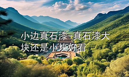 小边真石漆-真石漆大块还是小块好看