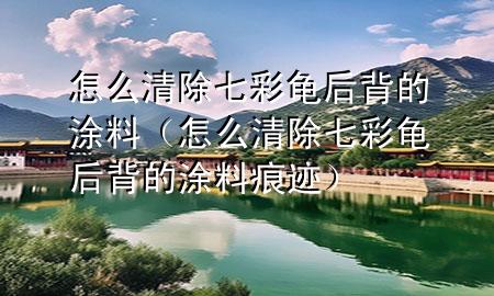怎么清除七彩龟后背的涂料（怎么清除七彩龟后背的涂料痕迹）