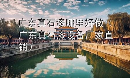 广东真石漆哪里好做（广东真石漆设备厂家直销）