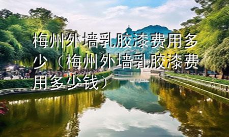 梅州外墙乳胶漆费用多少（梅州外墙乳胶漆费用多少钱）