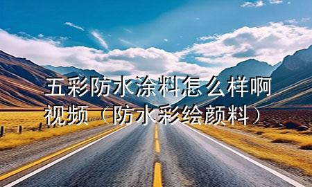 五彩防水涂料怎么样啊视频（防水彩绘颜料）