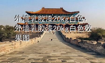 外墙乳胶漆20kg白色，外墙乳胶漆20kg白色效果图