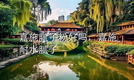 嘉施腻子粉好吗，嘉施 耐水腻子