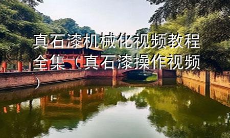 真石漆机械化视频教程全集（真石漆操作视频）
