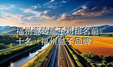 福州瓷砖腻子粉排名前十名（福州腻子品牌）