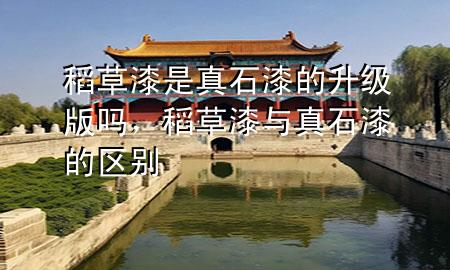稻草漆是真石漆的升级版吗，稻草漆与真石漆的区别