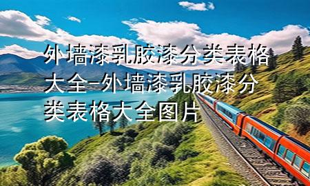 外墙漆乳胶漆分类表格大全-外墙漆乳胶漆分类表格大全图片