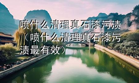 喷什么清理真石漆污渍（喷什么清理真石漆污渍最有效）