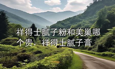 祥得士腻子粉和美巢哪个贵，祥得士腻子膏