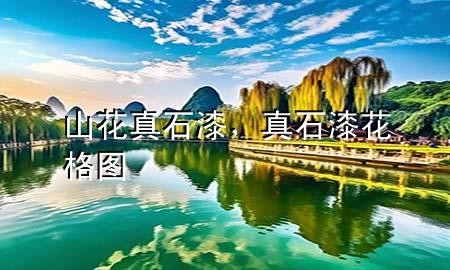 山花真石漆，真石漆花格图