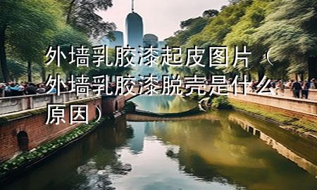 外墙乳胶漆起皮图片（外墙乳胶漆脱壳是什么原因）