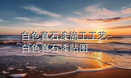 白色真石漆施工工艺-白色真石漆贴图