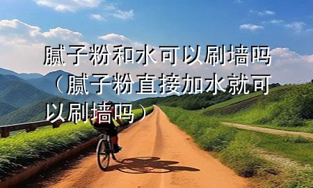 腻子粉和水可以刷墙吗（腻子粉直接加水就可以刷墙吗）