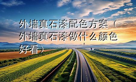 外墙真石漆 配色方案（外墙真石漆做什么颜色好看）