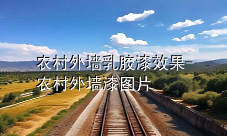 农村外墙乳胶漆效果-农村外墙漆图片