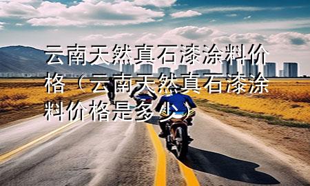 云南天然真石漆涂料价格（云南天然真石漆涂料价格是多少）
