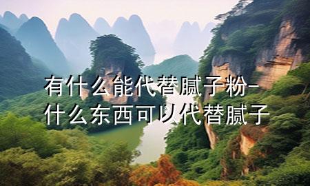 有什么能代替腻子粉-什么东西可以代替腻子