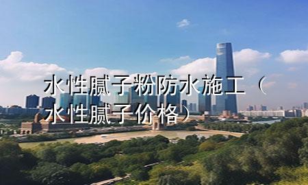 水性腻子粉防水施工（水性腻子价格）
