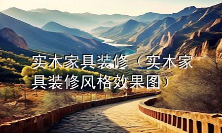 实木家具 装修（实木家具装修风格效果图）