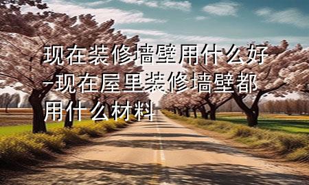 现在装修墙壁用什么好-现在屋里装修墙壁都用什么材料