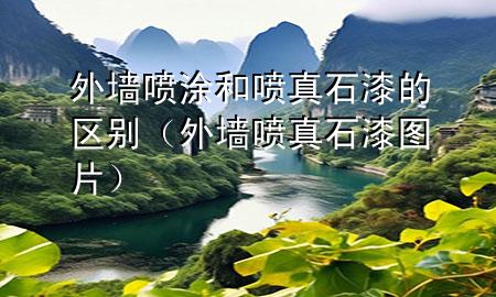 外墙喷涂和喷真石漆的区别（外墙喷真石漆图片）