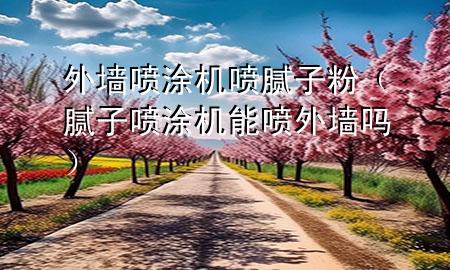 外墙喷涂机喷腻子粉（腻子喷涂机能喷外墙吗）