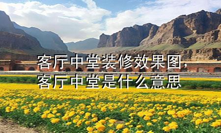 客厅中堂装修效果图，客厅中堂是什么意思