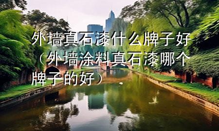 外墙真石漆什么牌子好（外墙涂料真石漆哪个牌子的好）
