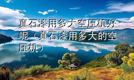 真石漆用多大空压机好呢（真石漆用多大的空压机）