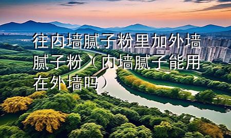 往内墙腻子粉里加外墙腻子粉（内墙腻子能用在外墙吗）