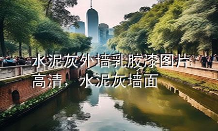水泥灰外墙乳胶漆图片高清，水泥灰墙面