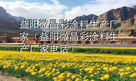 益阳微晶彩涂料生产厂家（益阳微晶彩涂料生产厂家电话）
