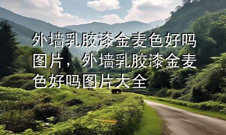 外墙乳胶漆金麦色好吗图片，外墙乳胶漆金麦色好吗图片大全