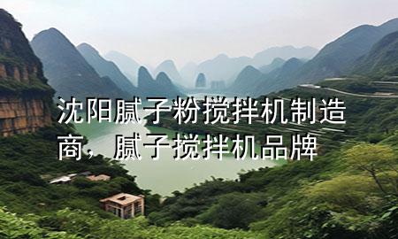 沈阳腻子粉搅拌机制造商，腻子搅拌机品牌