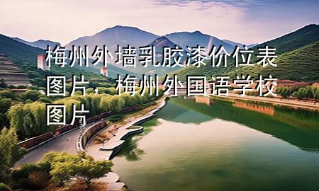 梅州外墙乳胶漆价位表图片，梅州外国语学校图片