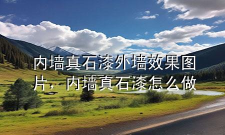 内墙真石漆外墙效果图片，内墙真石漆怎么做