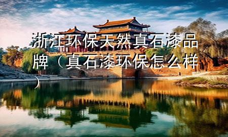 浙江环保天然真石漆品牌（真石漆环保怎么样）