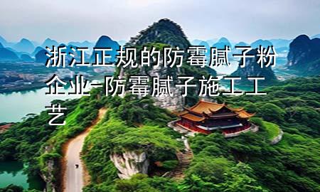 浙江正规的防霉腻子粉企业-防霉腻子施工工艺
