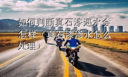 如何判断真石漆遇水会怎样（真石漆渗水怎么处理）