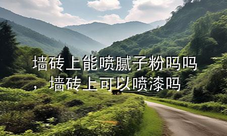 墙砖上能喷腻子粉吗吗，墙砖上可以喷漆吗