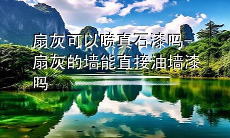 扇灰可以喷真石漆吗-扇灰的墙能直接油墙漆吗