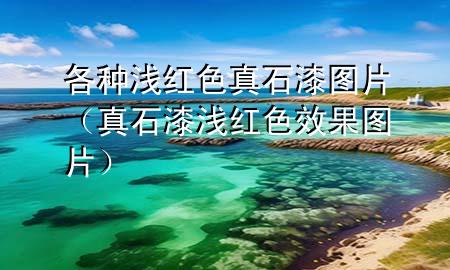 各种浅红色真石漆图片（真石漆浅红色效果图片）