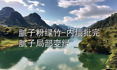 腻子粉绿竹-内墙批完腻子局部变绿