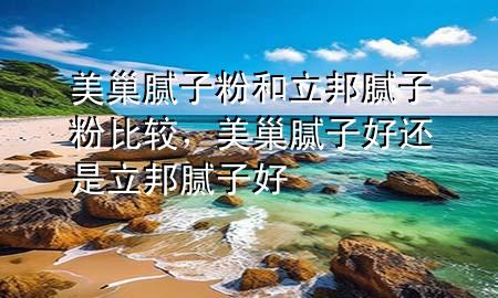 美巢腻子粉和立邦腻子粉比较，美巢腻子好还是立邦腻子好