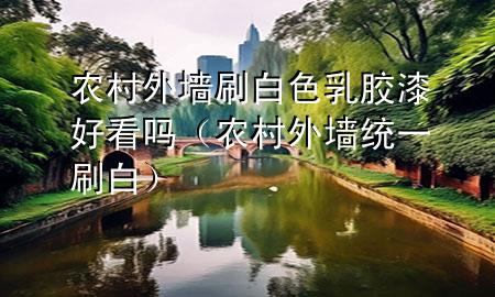 农村外墙刷白色乳胶漆好看吗（农村外墙统一刷白）
